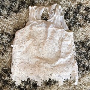 Anthropologie lace top- worn 1x for bridal shower